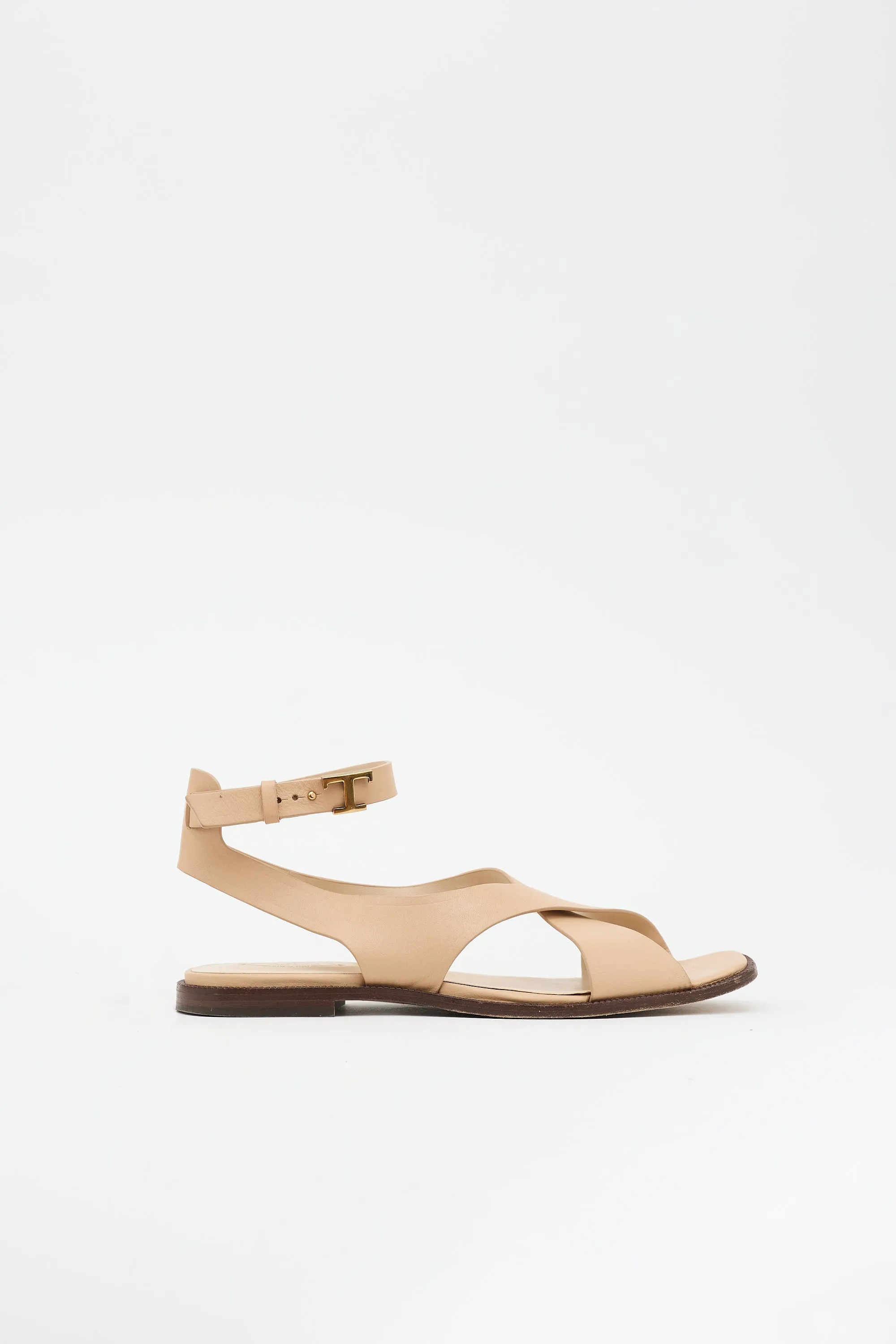 Leather Criss Cross Sandal sold by VSP Consignment