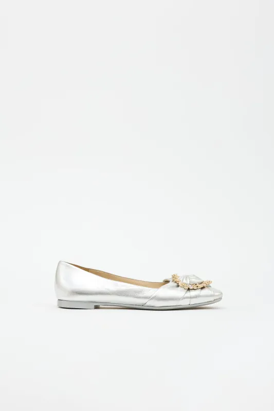 Leather Ballet Flat made by Jimmy Choo