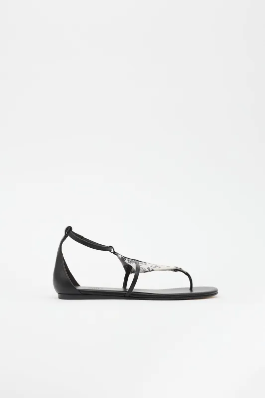 Leather Les Cles Sandal made by Hermes