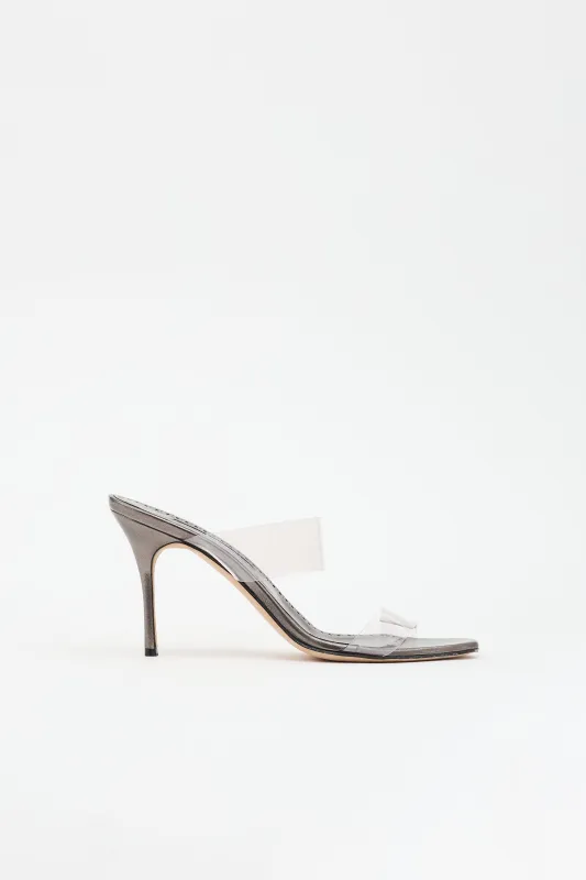 Leather Scolto Sandal made by Manolo Blahnik