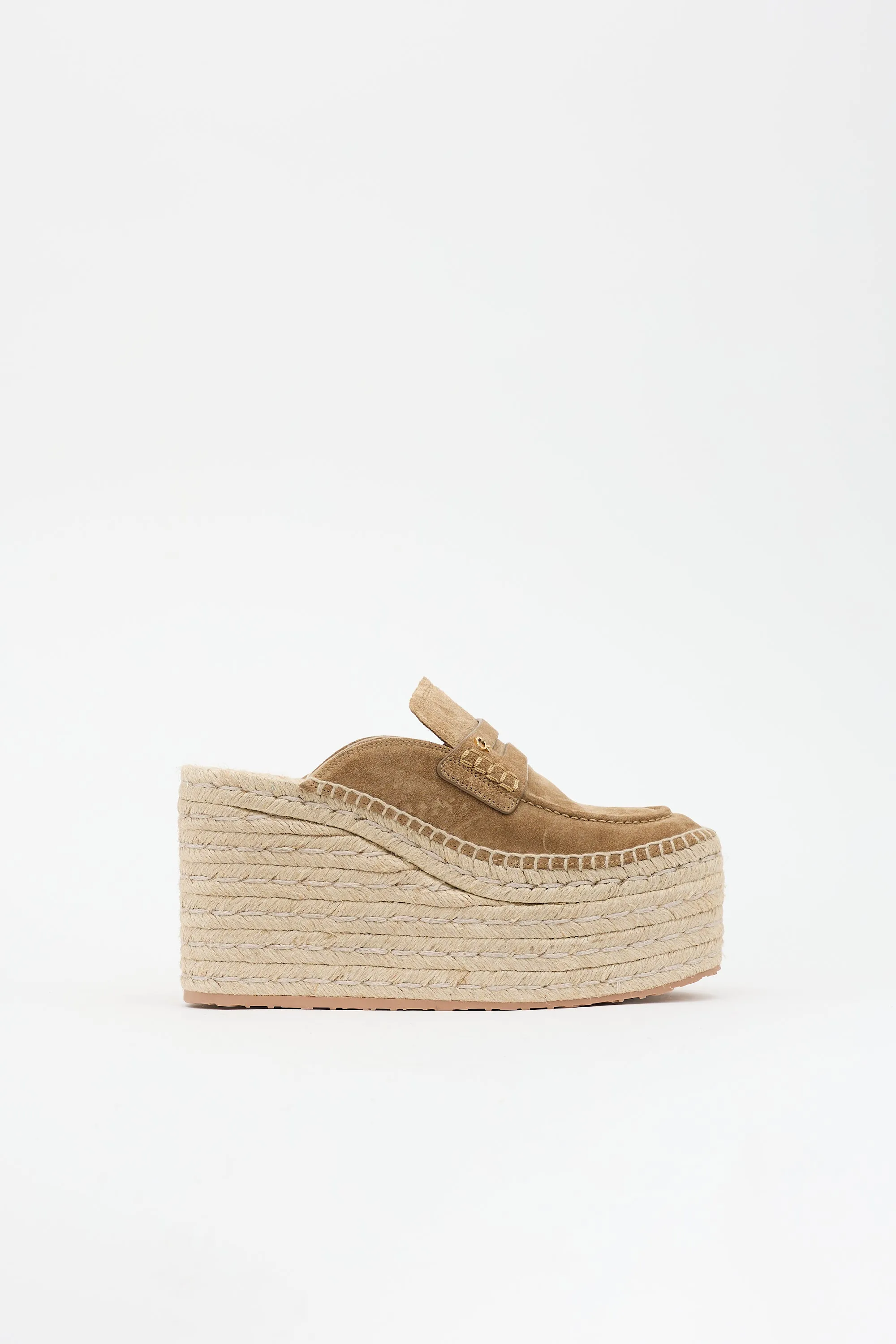Suede Maxilla Espadrille Mule sold by VSP Consignment