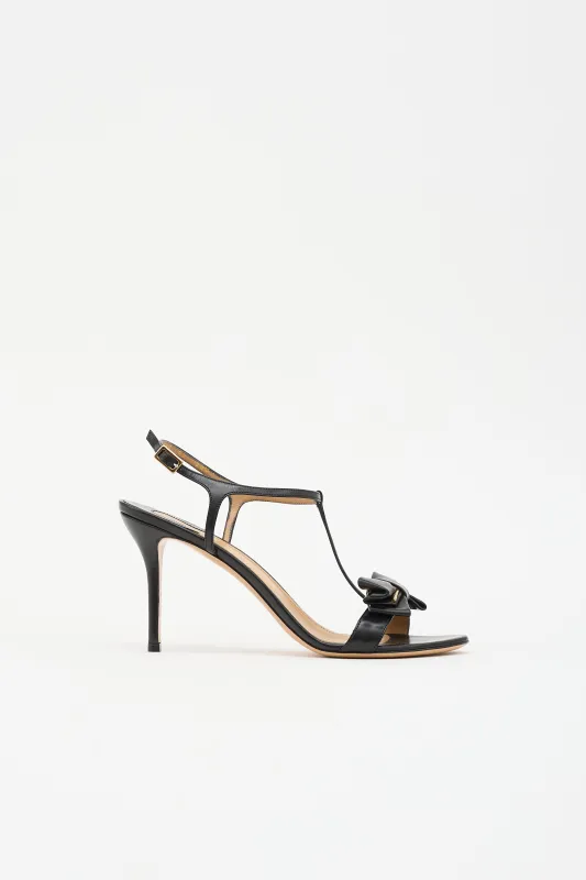 Leather Pavi Sandal made by Salvatore Ferragamo