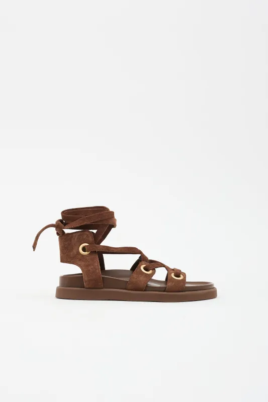 Suede Ibiza Sandal made by Gianvito Rossi