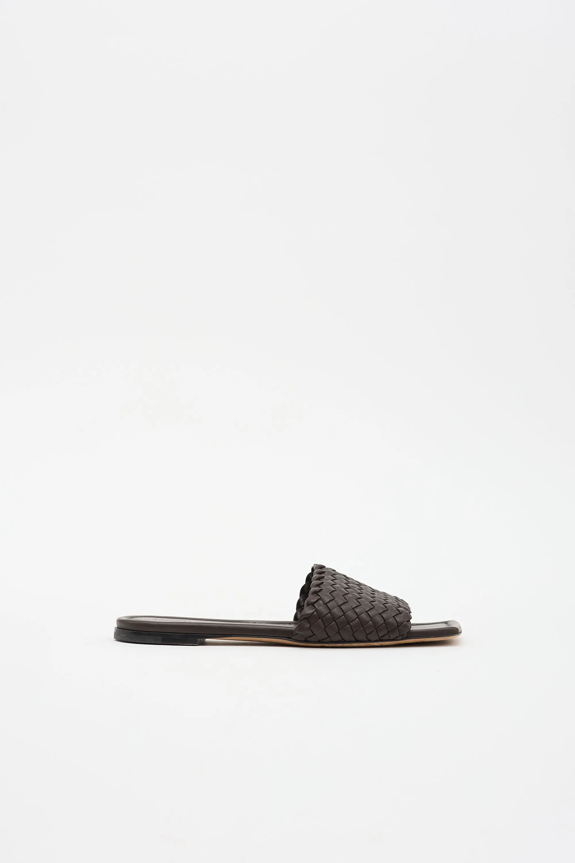 Leather Intrecciato Slide sold by VSP Consignment