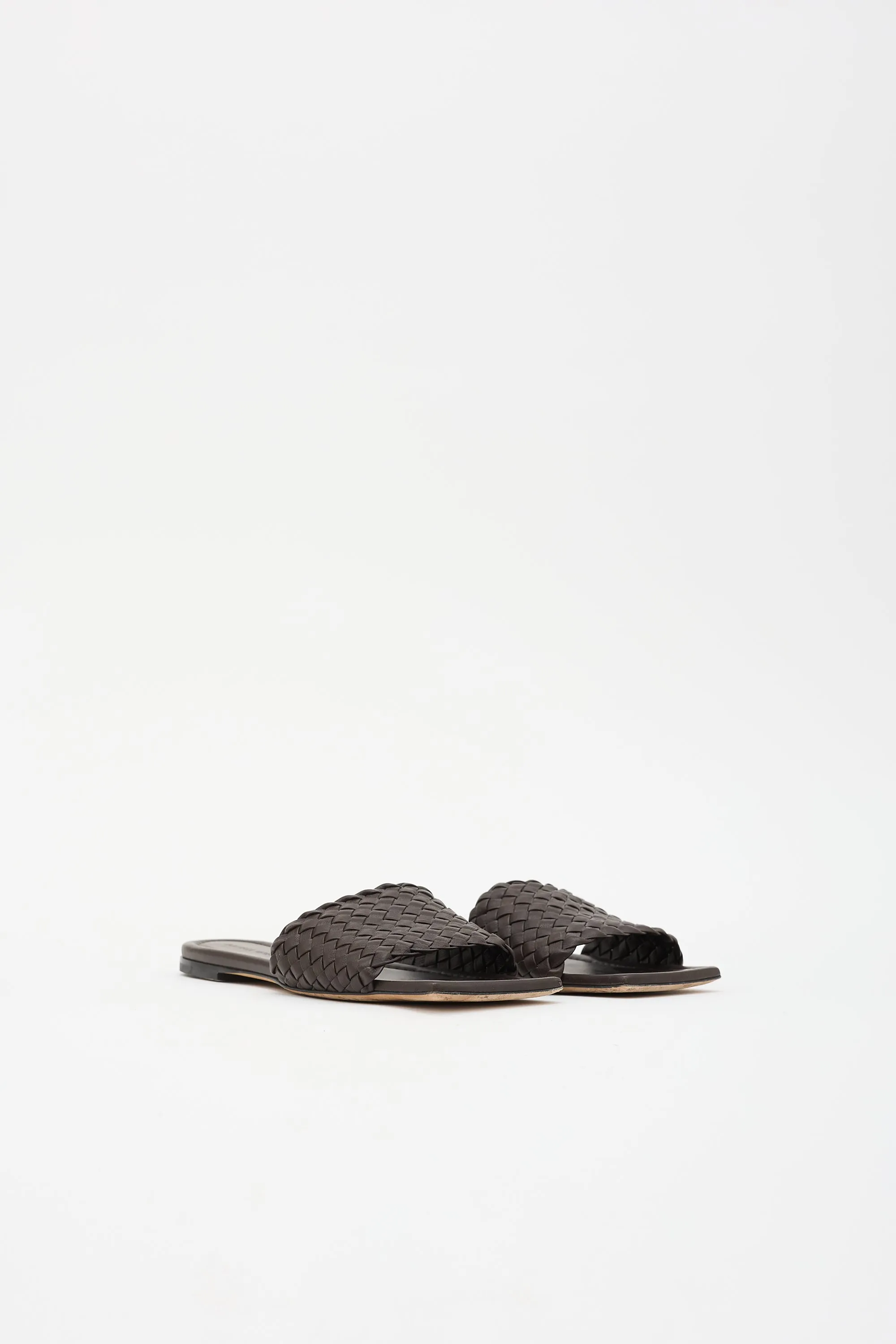 Leather Intrecciato Slide sold by VSP Consignment product image thumbnail 3