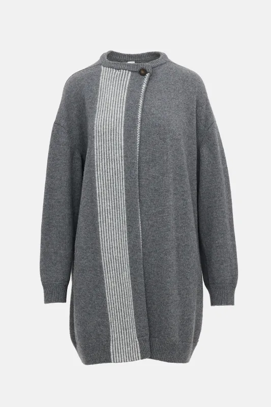 Wool Striped Cardigan made by Hermes