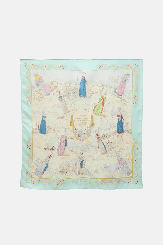 Costumes Des Departements Carré 90 Scarf made by Hermes