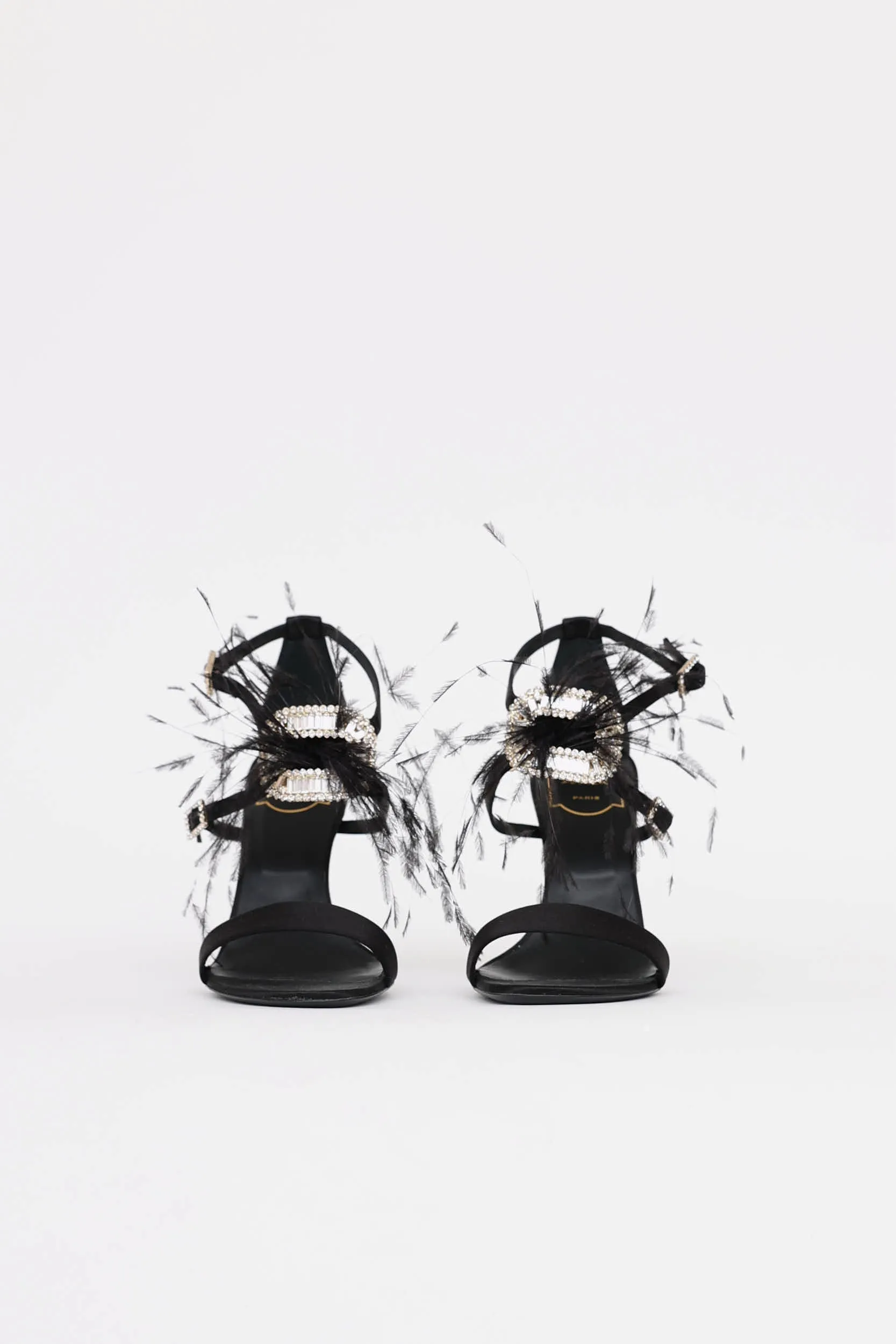Feather Strass Heel Sandal sold by VSP Consignment product image thumbnail 2