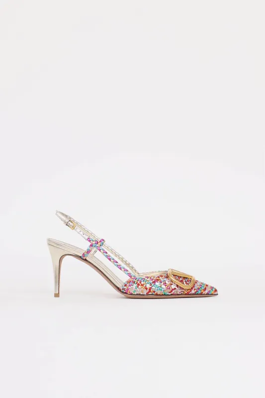 Woven Slingback Pump made by Valentino