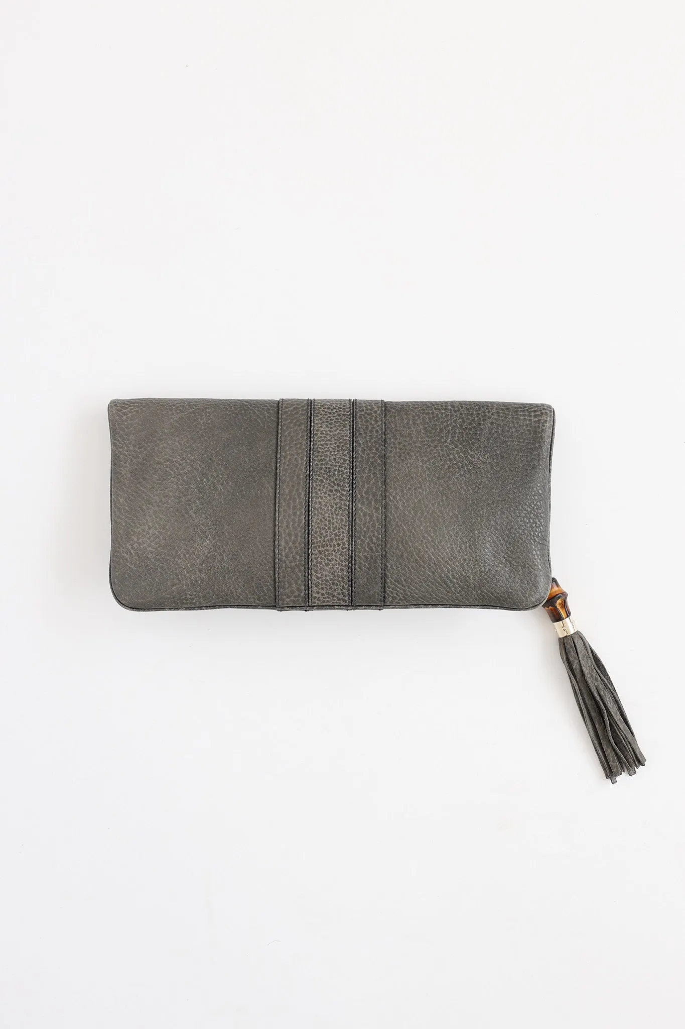 Lucy Bamboo Flap Clutch sold by VSP Consignment product image thumbnail 4