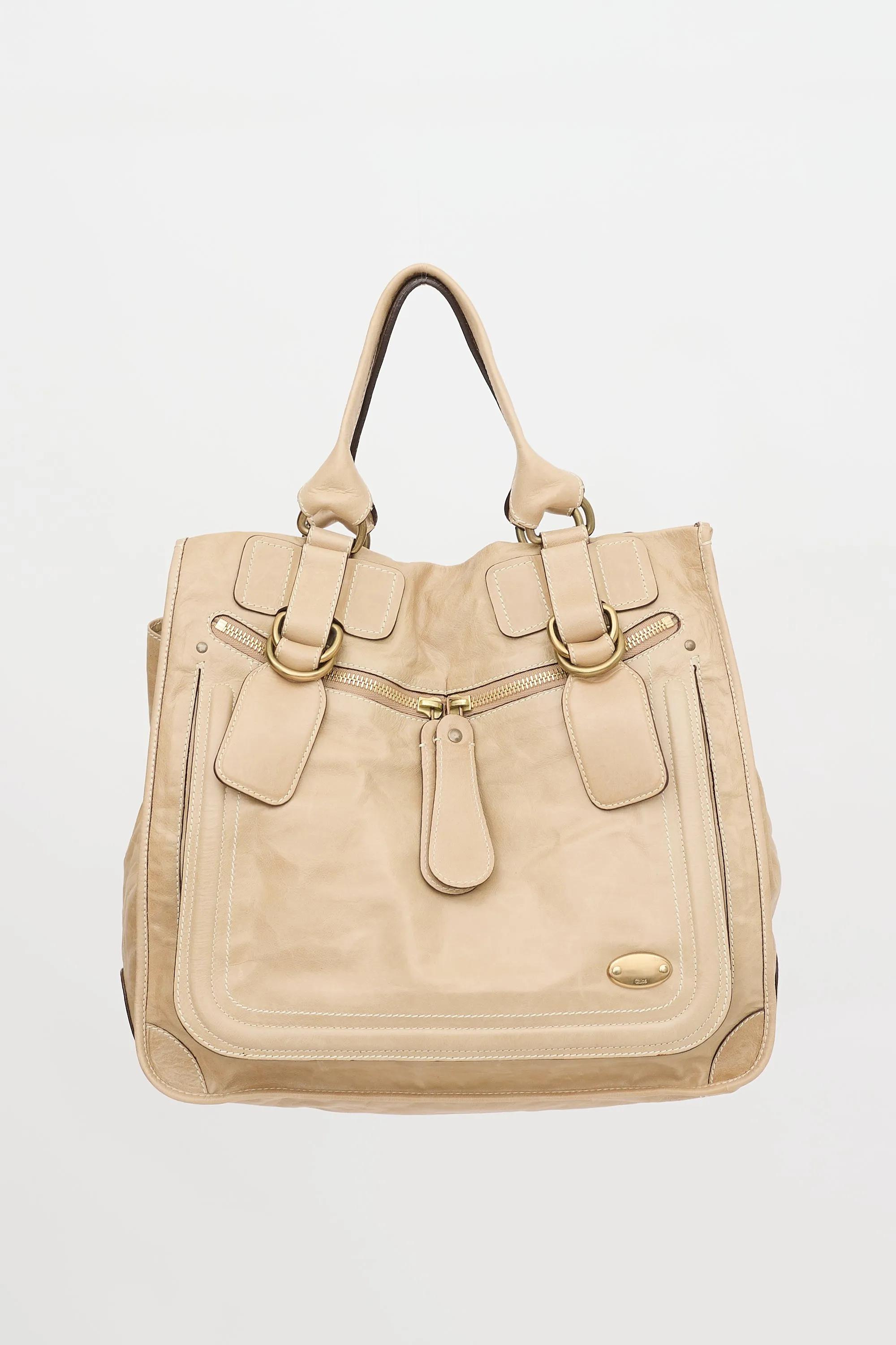 Leather Bay Bag sold by VSP Consignment