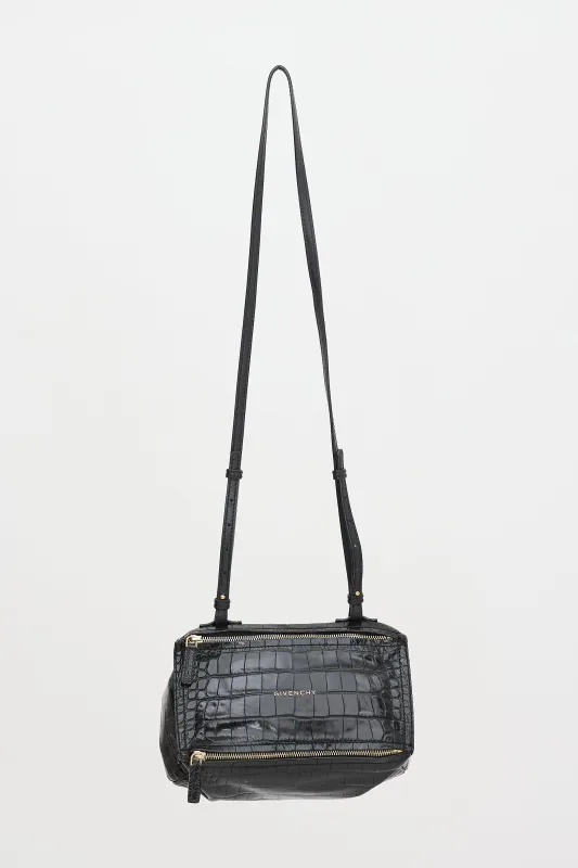 Embossed Leather Mini Pandora Bag made by Givenchy