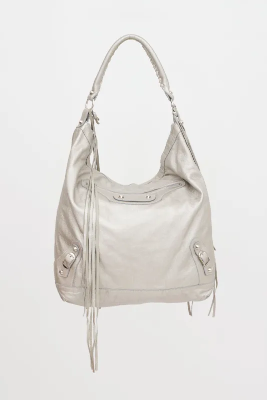Metallic Leather Day Bag made by Balenciaga