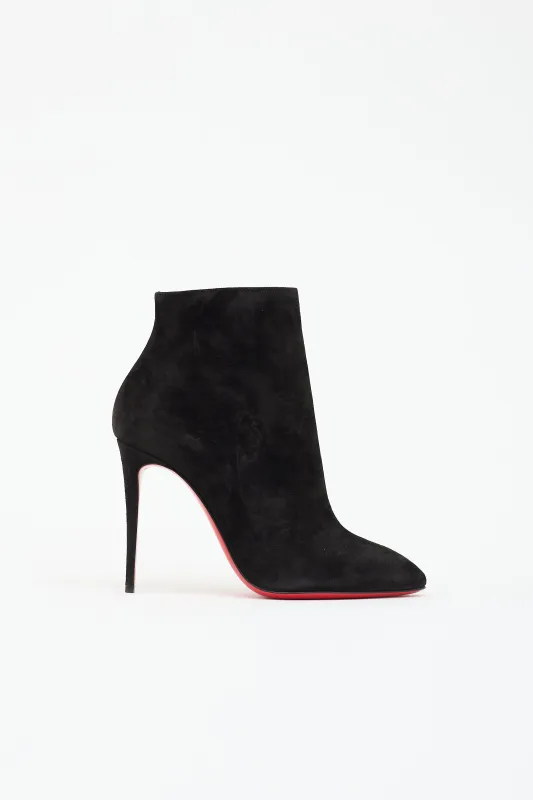 Suede Eloise Booty Boot made by Christian Louboutin