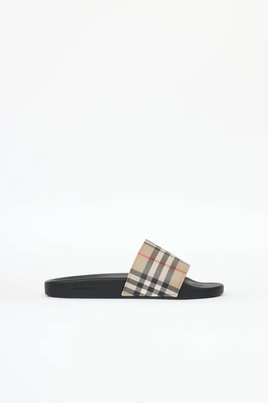 Archive Check Slide made by Burberry