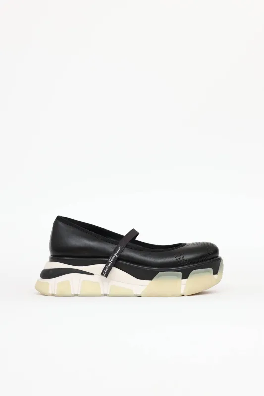 Platform Mary Jane Sneaker made by Salvatore Ferragamo
