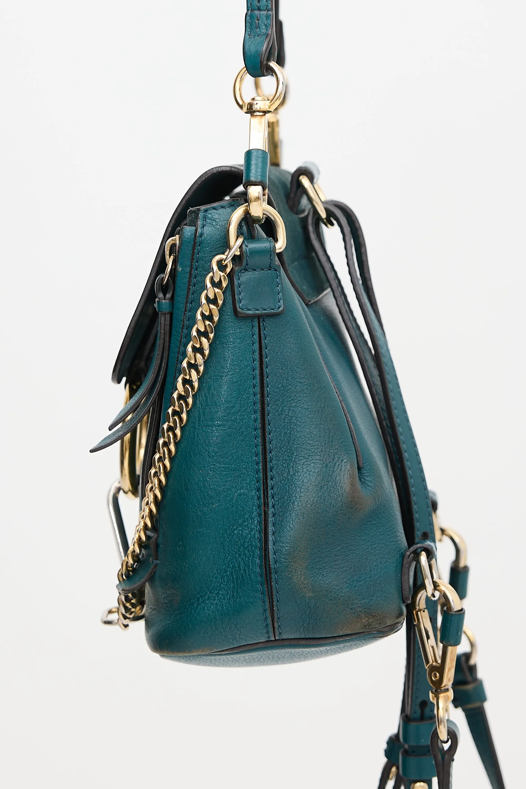 Leather & Suede Mini Faye Backpack sold by VSP Consignment product image thumbnail 4