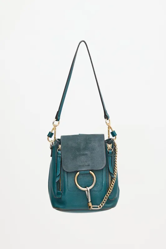 Leather & Suede Mini Faye Backpack made by Chloe