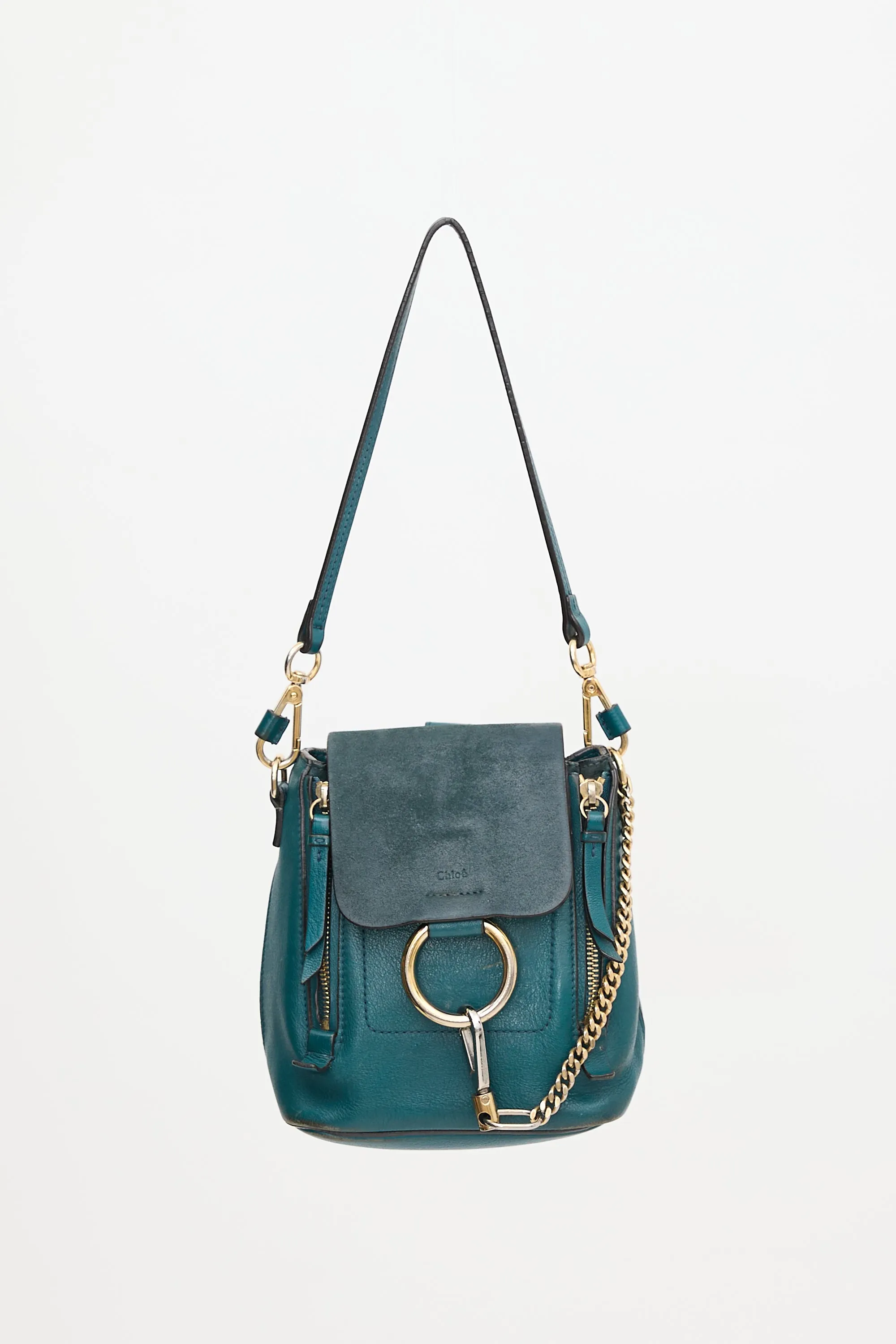 Leather & Suede Mini Faye Backpack sold by VSP Consignment