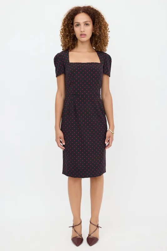 Silk Polka Dot Dress made by Dolce & Gabanna