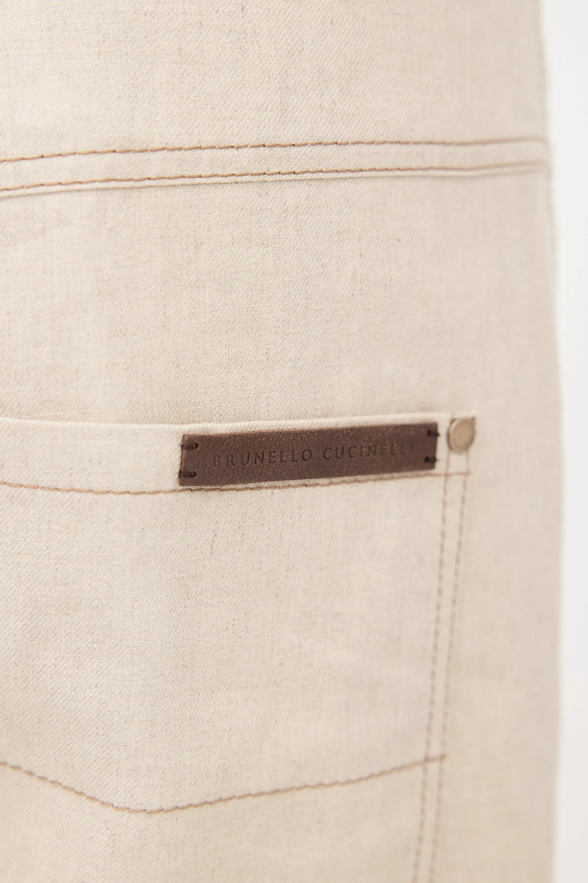 Linen Monili Straight Leg Pant sold by VSP Consignment product image thumbnail 3