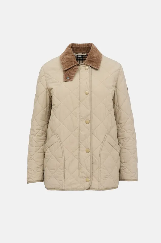 Quilted Check Jacket made by Burberry