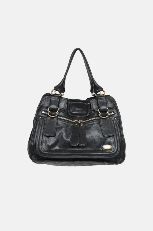 Leather Bay Tote Bag made by Chloe