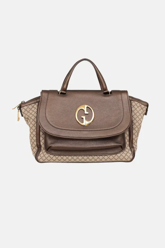 Medium 1973 Diamante Top Handle Bag made by Gucci