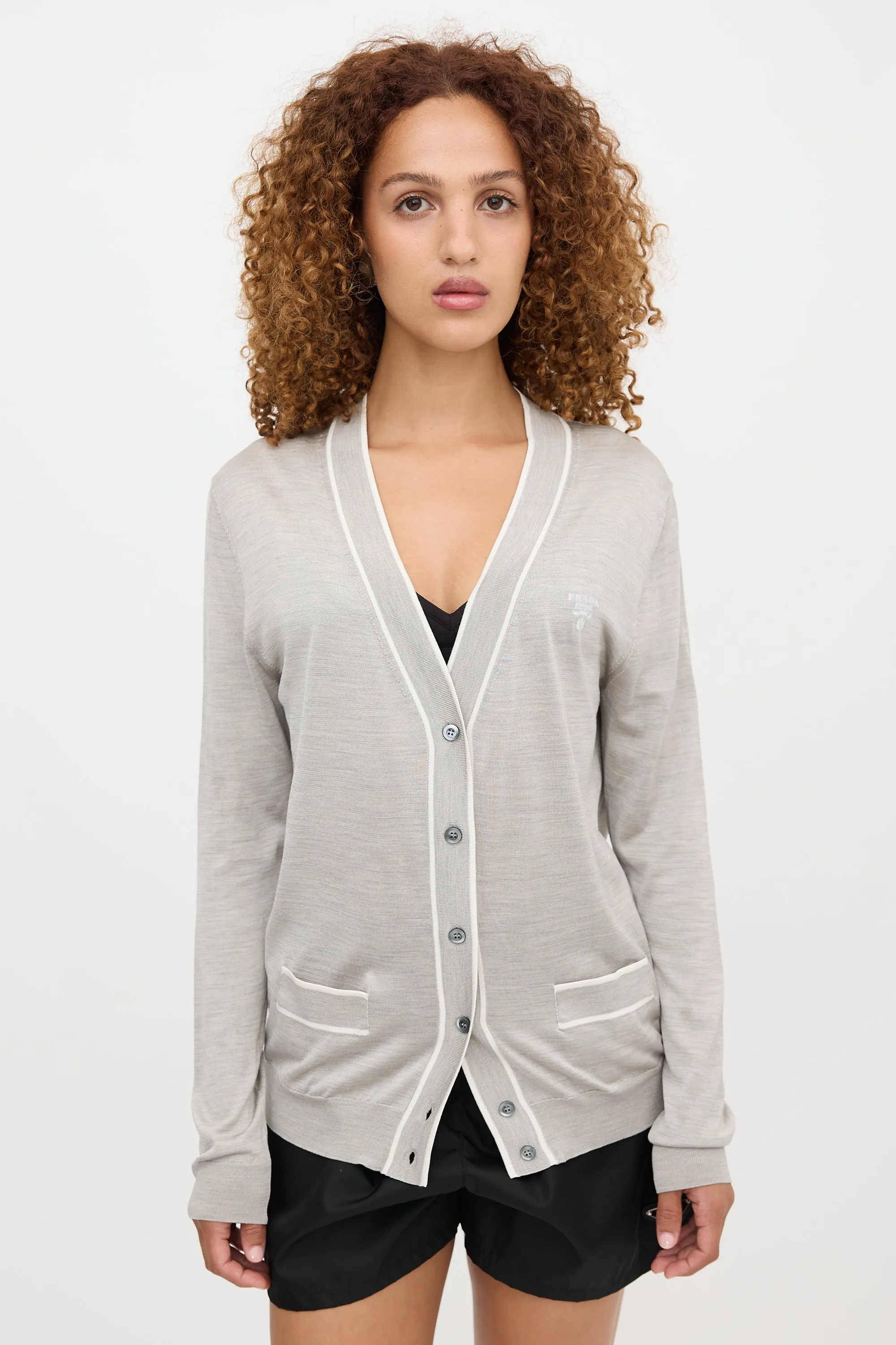 Jersey Logo Cardigan sold by VSP Consignment