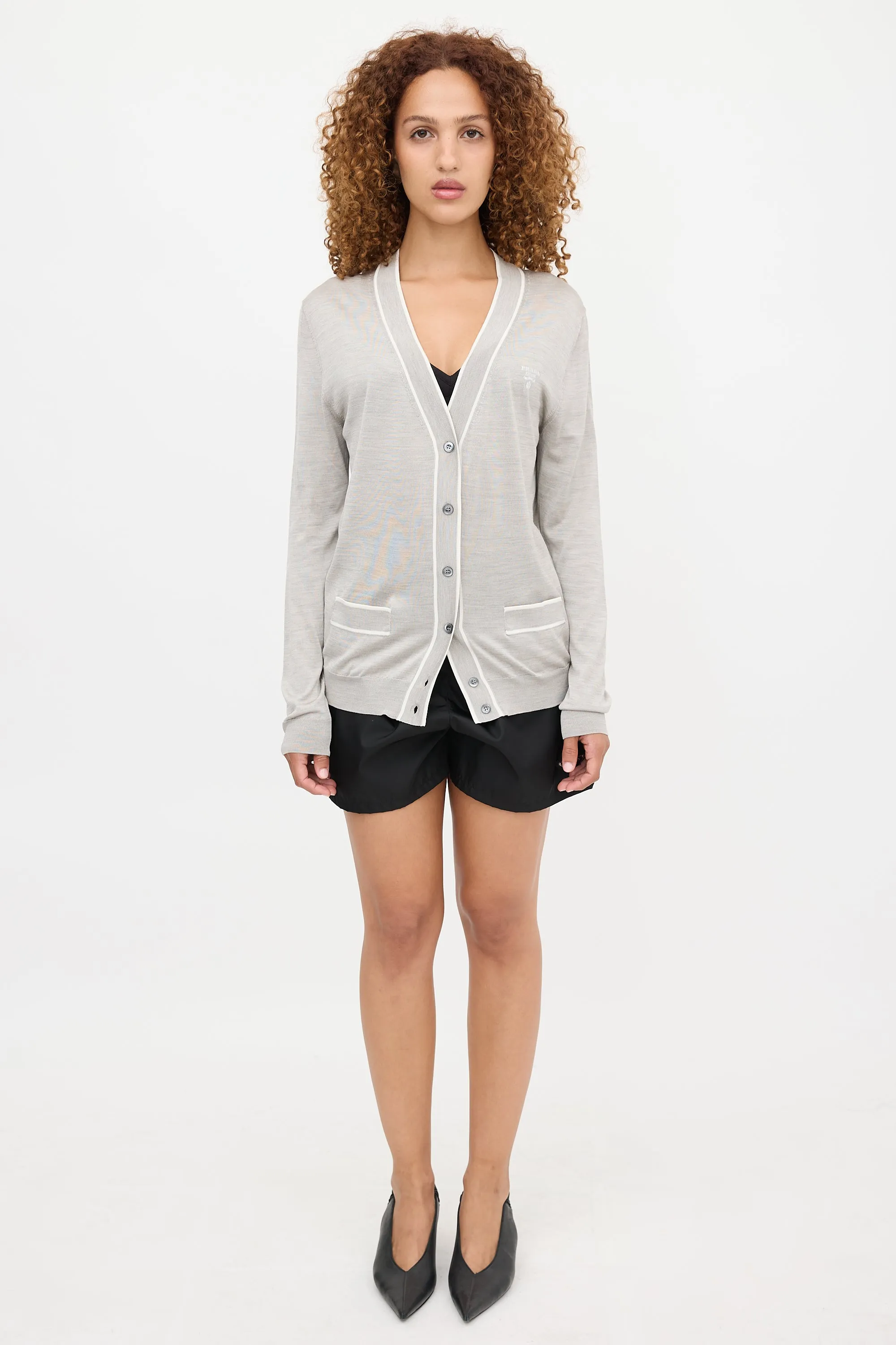 Jersey Logo Cardigan sold by VSP Consignment product image thumbnail 2