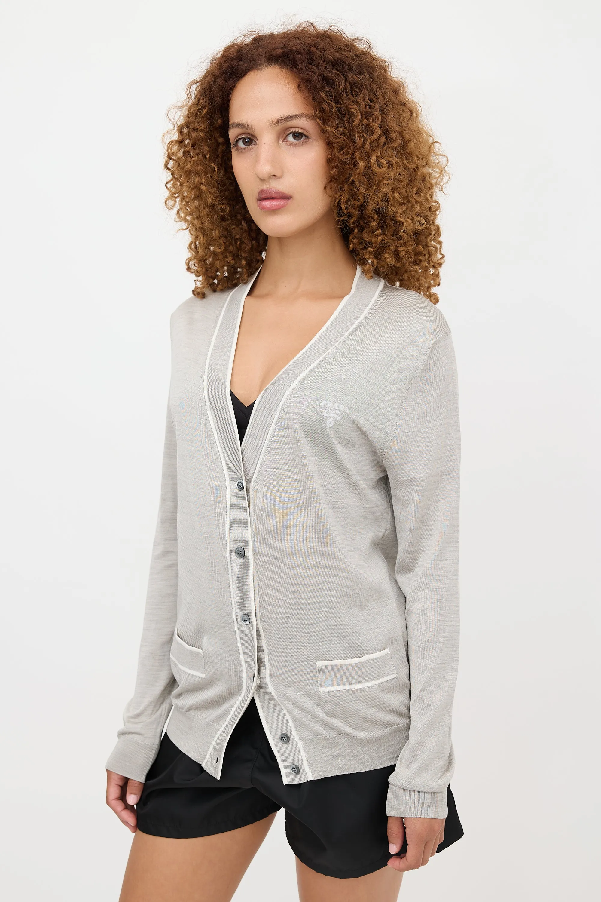 Jersey Logo Cardigan sold by VSP Consignment product image thumbnail 3