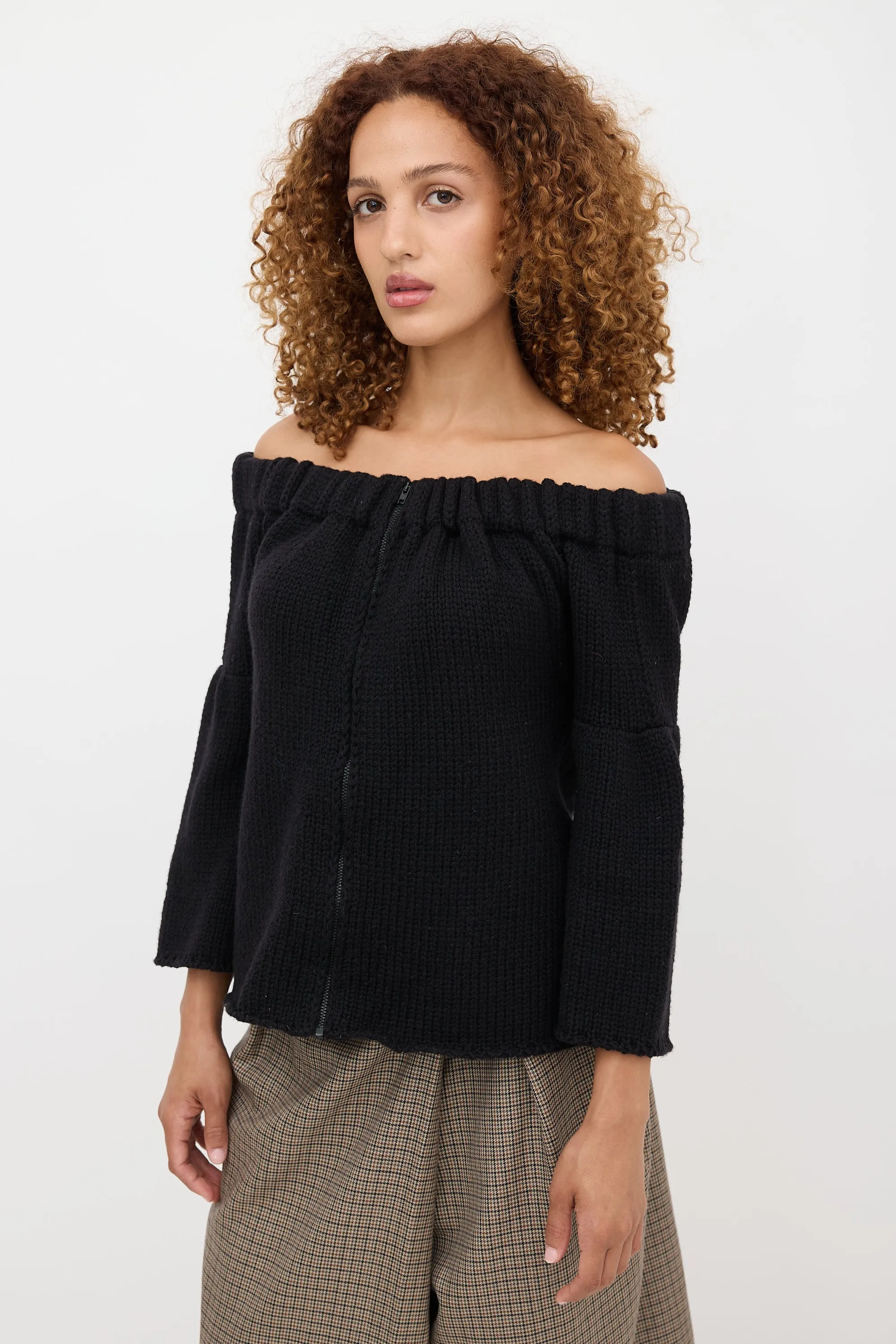 2007 Wool Off Shoulder Cardigan sold by VSP Consignment product image thumbnail 3
