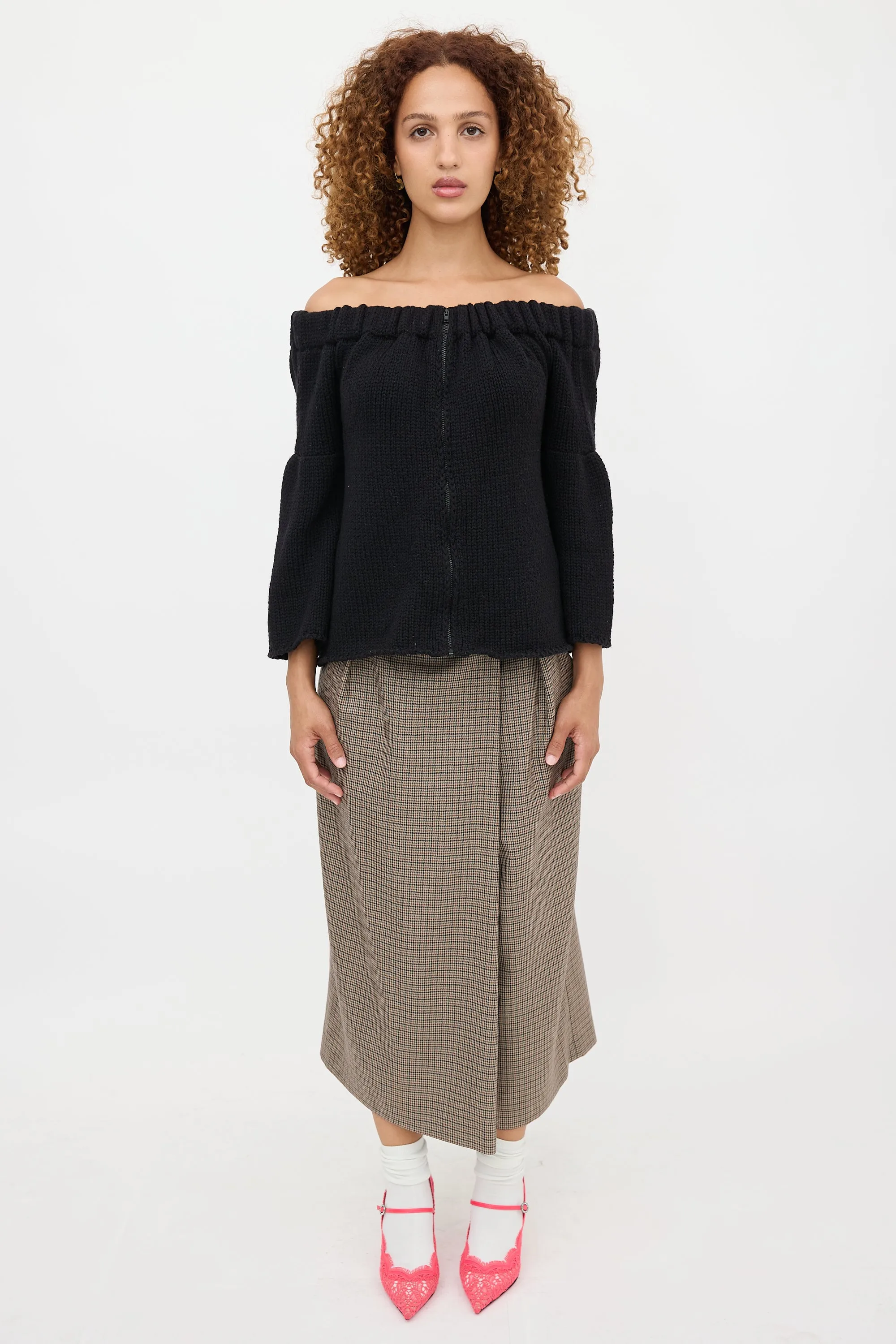2007 Wool Off Shoulder Cardigan sold by VSP Consignment product image thumbnail 2