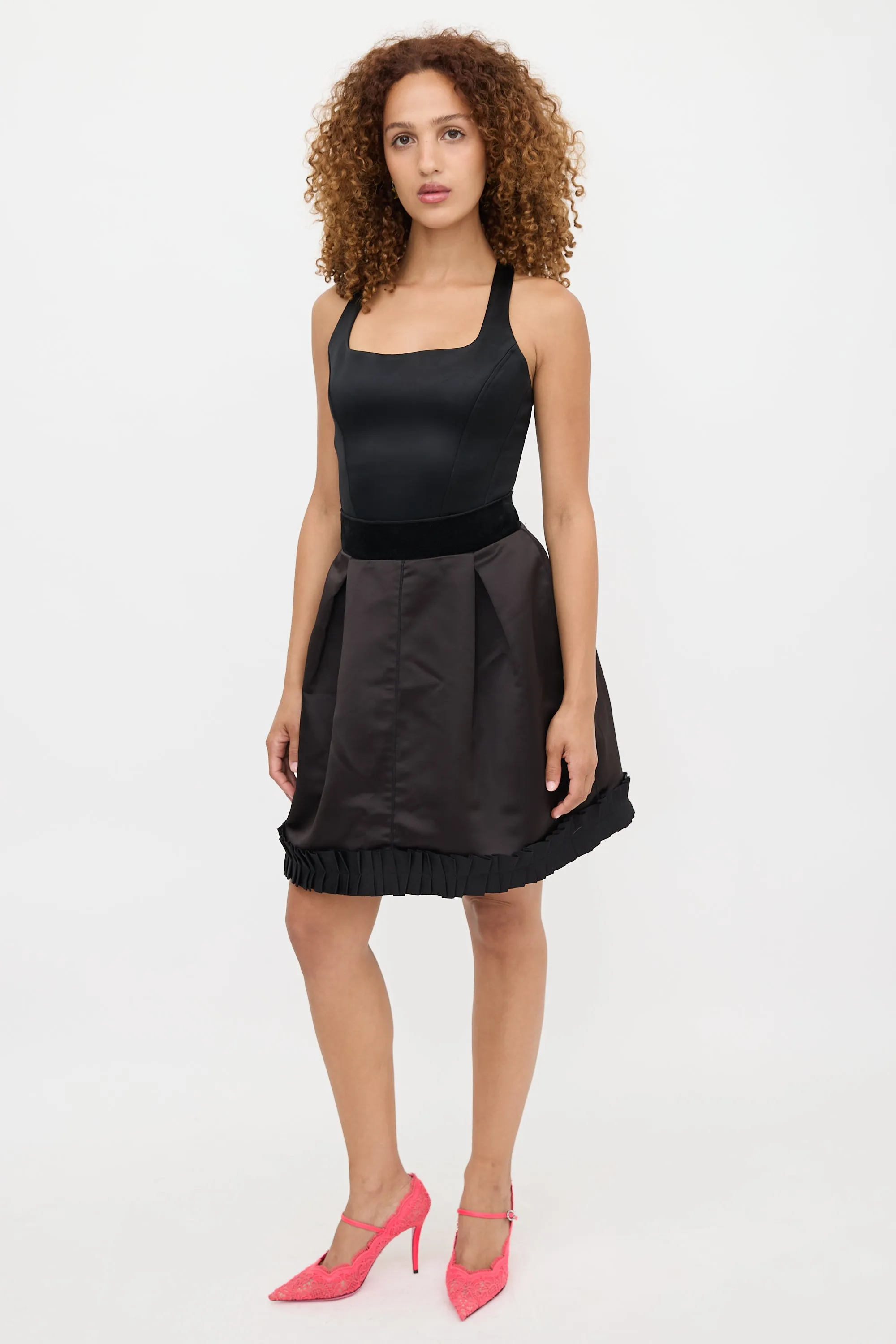 D&G Satin Pleated Skirt sold by VSP Consignment product image thumbnail 2