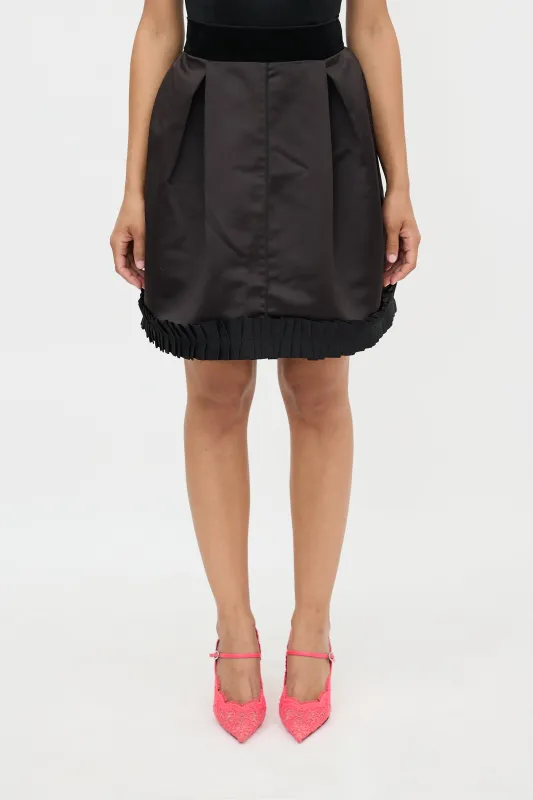 D&G Satin Pleated Skirt made by Dolce & Gabanna