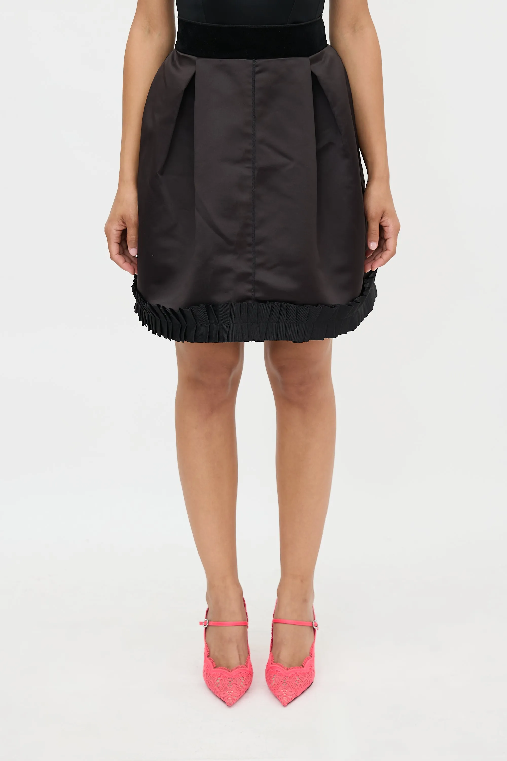 D&G Satin Pleated Skirt sold by VSP Consignment