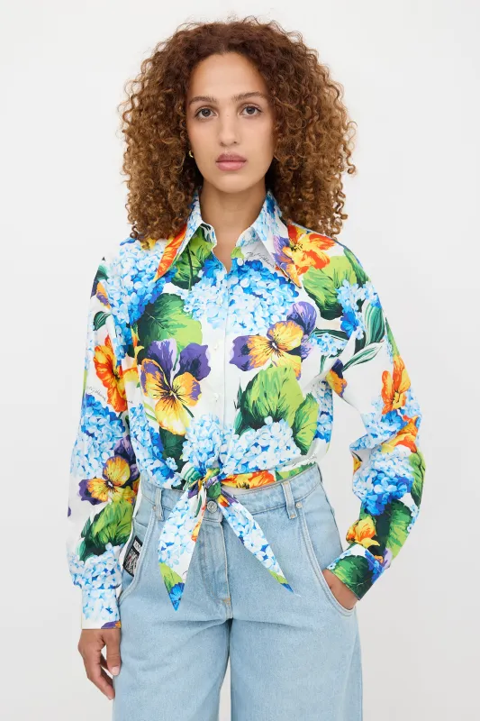 Floral Tie Shirt made by Dolce & Gabanna
