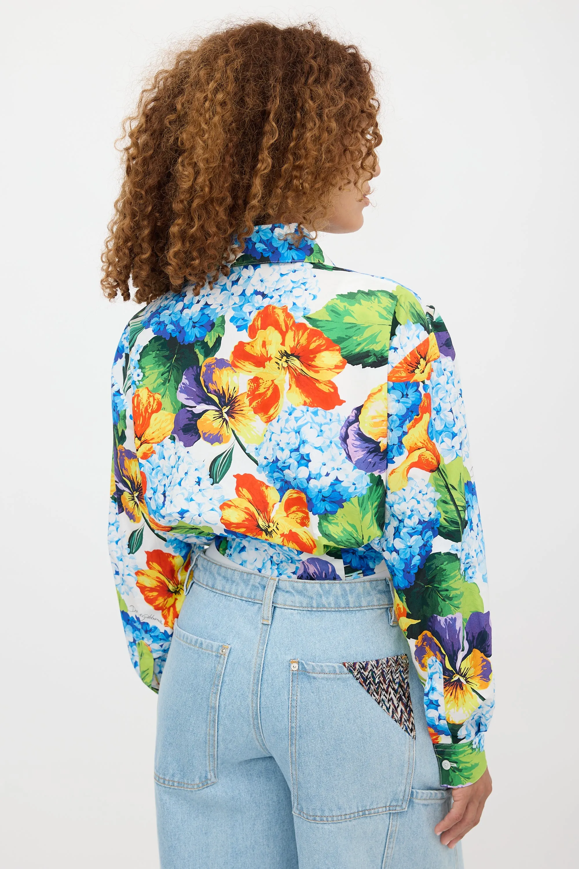 Floral Tie Shirt sold by VSP Consignment product image thumbnail 4