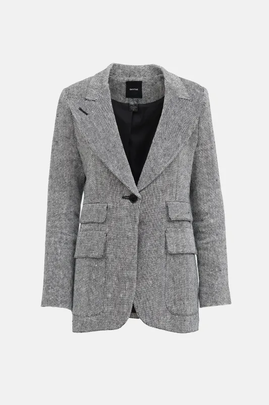 Linen Double Pocket Blazer made by Smythe
