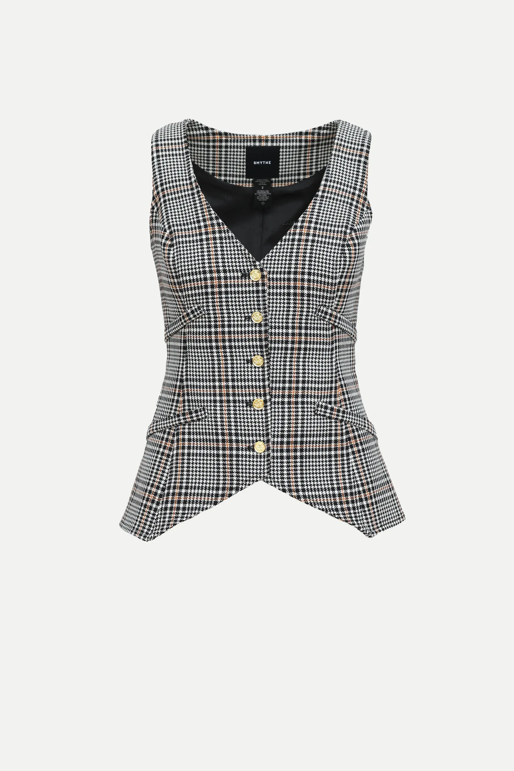 Hounds Tooth V-Neck Vest sold by VSP Consignment
