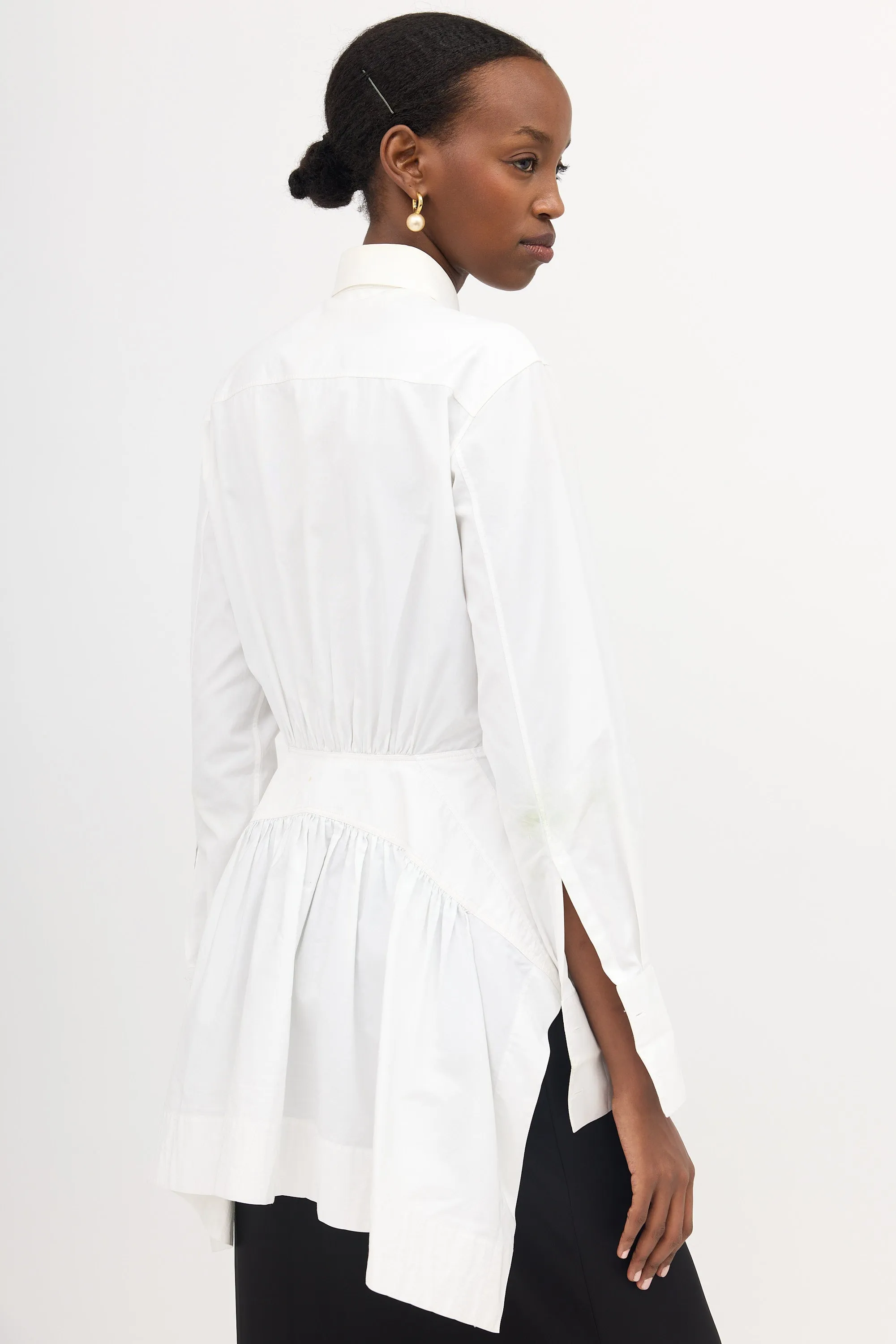 Ruched High-Low Shirt sold by VSP Consignment product image thumbnail 4