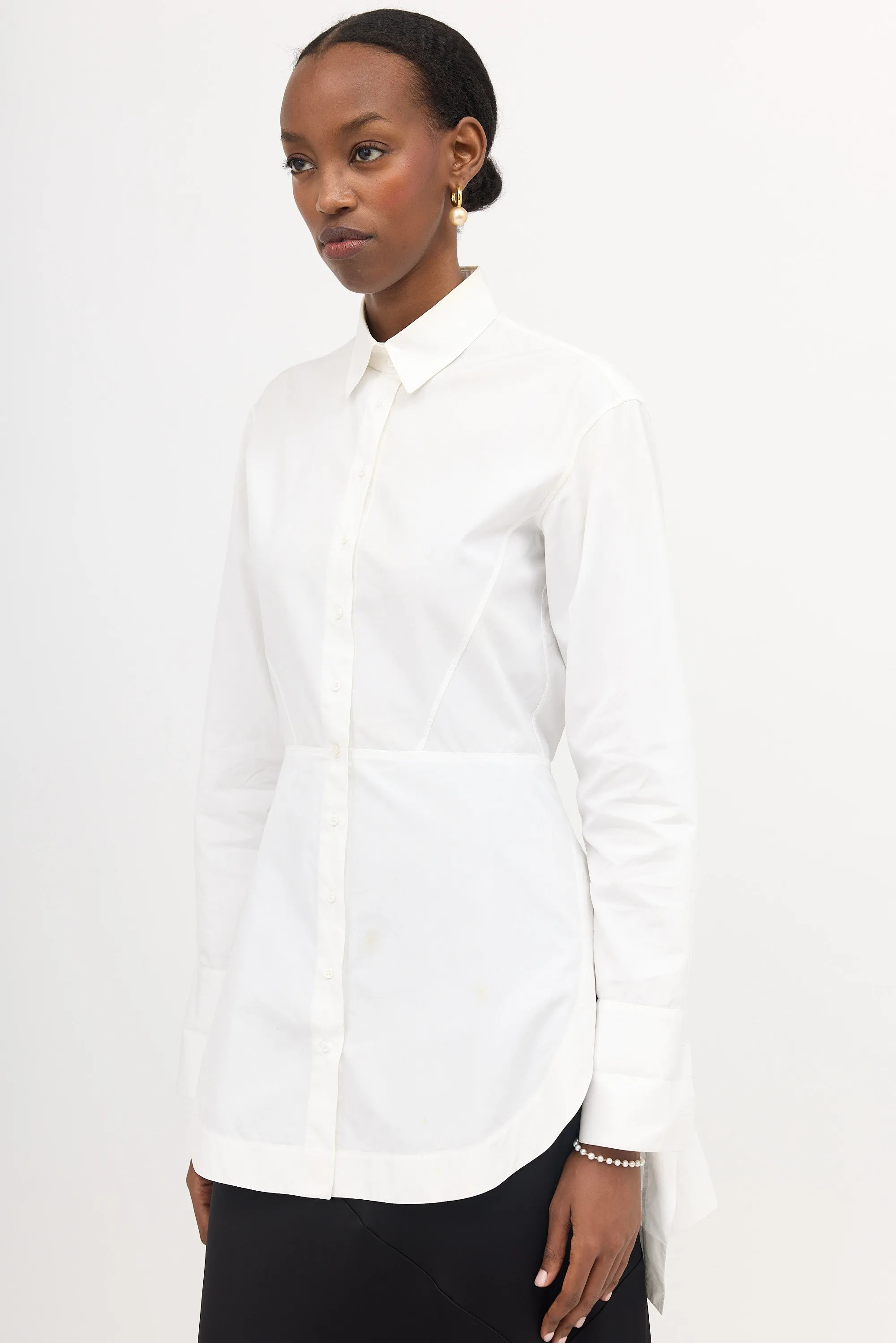 Ruched High-Low Shirt sold by VSP Consignment product image thumbnail 3