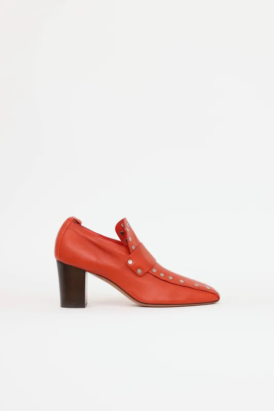 Leather Studded Pump made by Celine