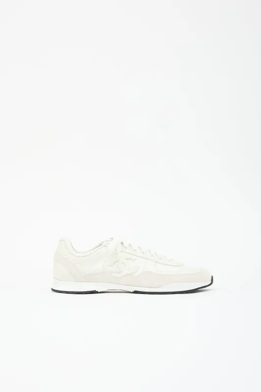 Leather CC Sneaker made by Chanel