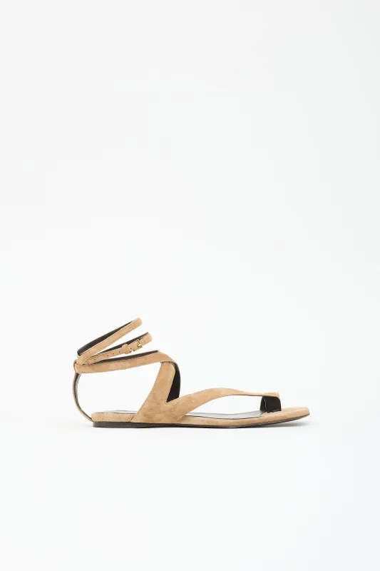 Suede Aimee Sandal made by KHAITE