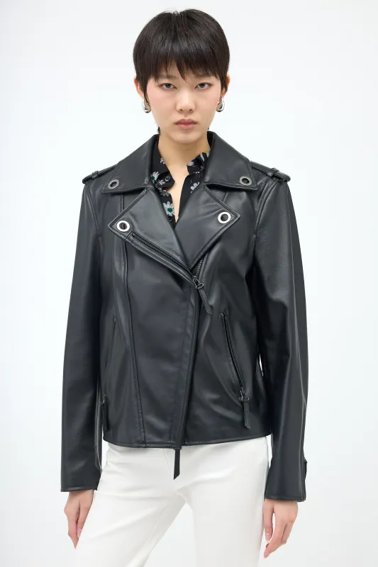 Leather Biker Jacket made by Lanvin