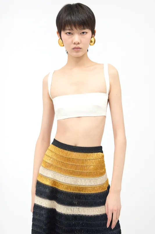 Vintage Cropped Twill Top made by Prada