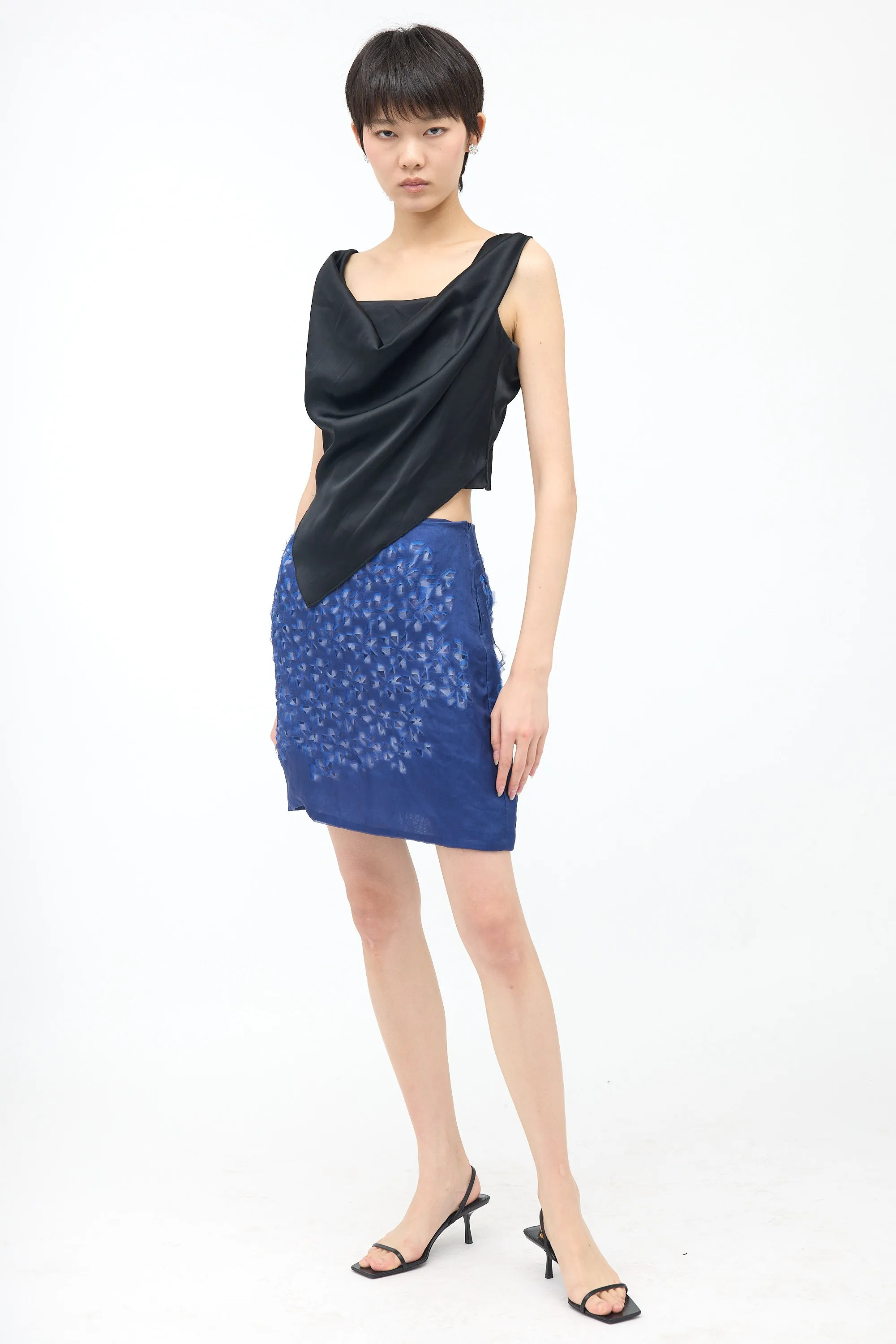 Organza Cutout Mini Skirt sold by VSP Consignment product image thumbnail 2