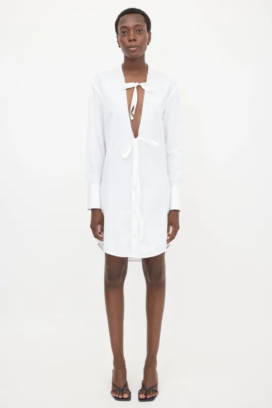 Poplin Tie Shirt Dress made by Maison Margiela