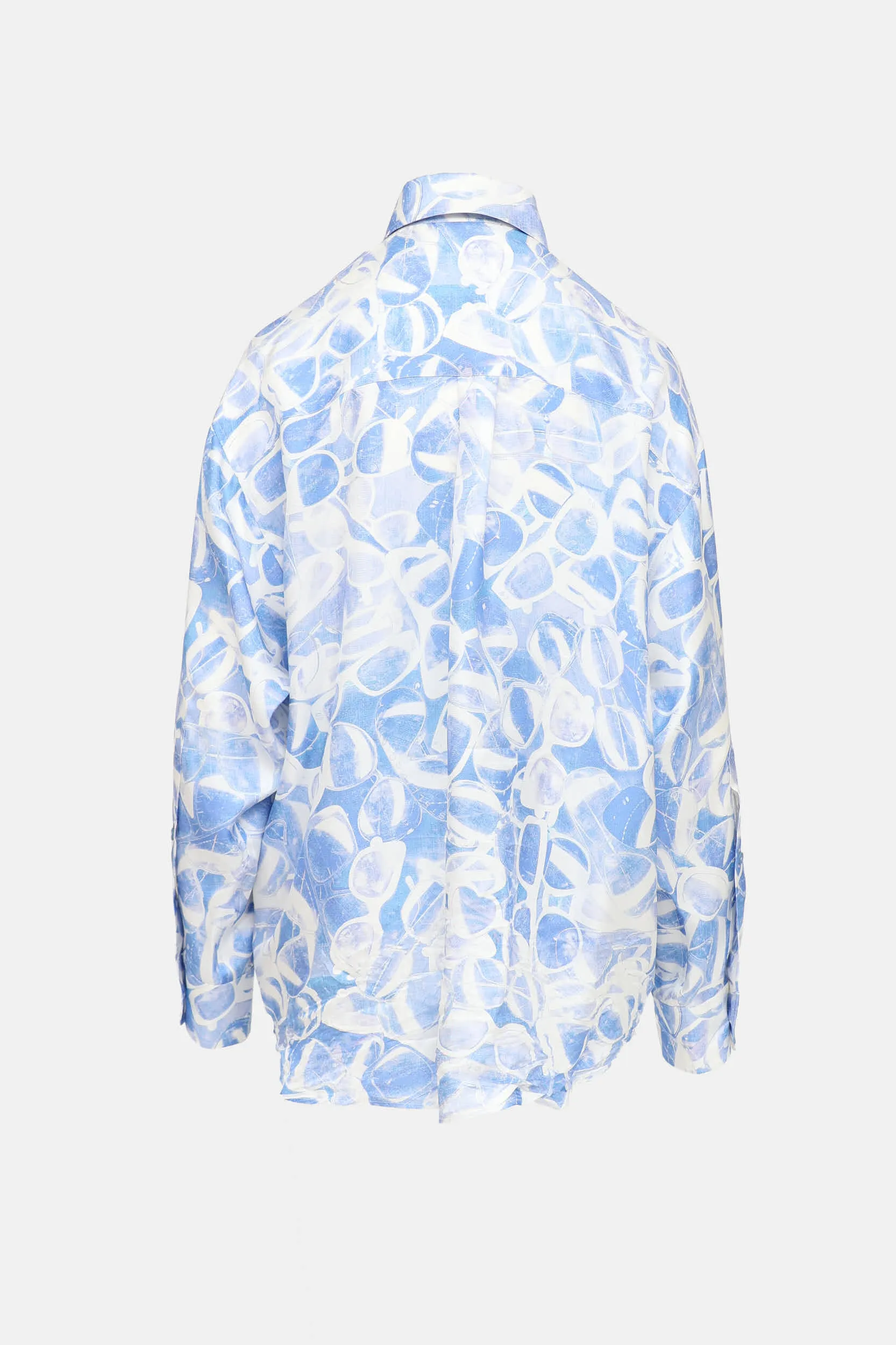 Printed Silk Shirt sold by VSP Consignment product image thumbnail 2
